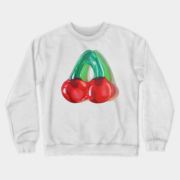 BFFs - cherry gummy candy painting (no background) Crewneck Sweatshirt by EmilyBickell
